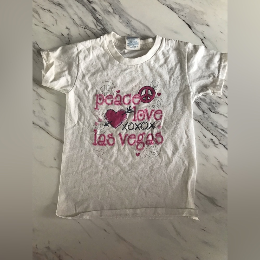 White Las Vegas girls shirt